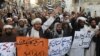 Pakistani demonstrators shout anti-U .S. slogans at a protest in Quetta on January 4.