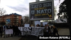 Anti-NATO protesti u Banjaluci, arhivska fotografija