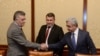 Armenia - Opposition Heritage Party members meet with President Serzh Sarkissian, Yerevan, Mar 11, 2015
