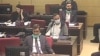 Fadil Novalić (prvi red), Fahrudin Solak (u sredini) i Fikret Hodžić (gore) na suđenju u Sudu BiH, Sarajevo, 30. maja 2020.