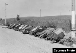 Жертви масових розправ в одному з регіонів Чехословаччини. Літо 1945 року