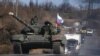 Танк боевиков группировки «ЛНР» в Луганской области. Октябрь 2014 года