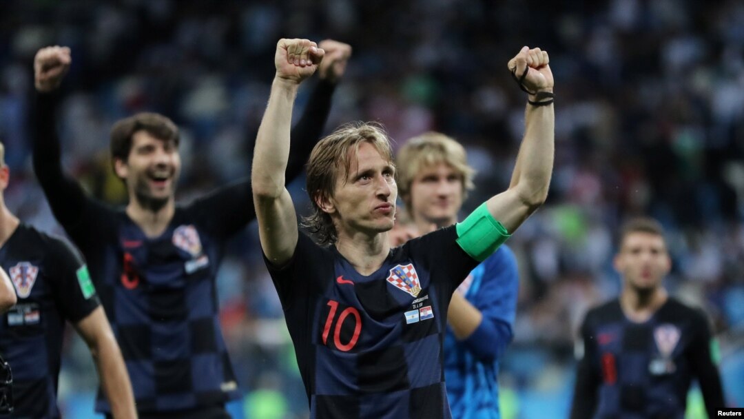 Slavlje hrvatskih fudbalera nakon meča sa Argentinom, Mundijal
