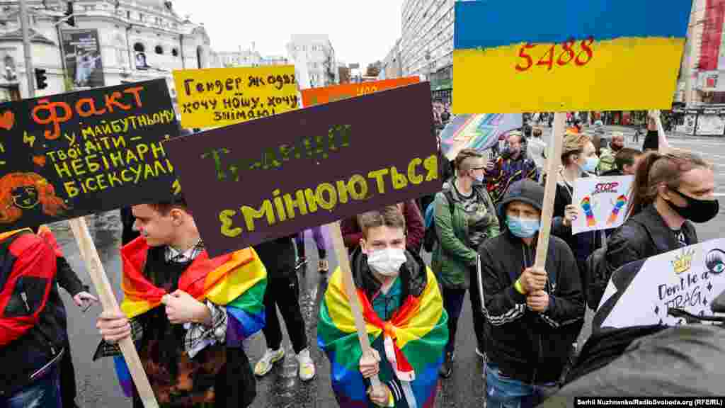 Учасники Маршу рівності – KyivPride 2021
