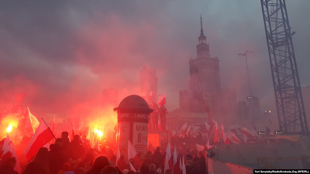 Мітинг націоналістів у Варшаві, 11 листопада 2017 року