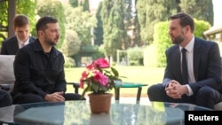 Ukrainian President Volodymyr Zelenskyy sat down with US Vice President JD Vance in Rome on May 18.