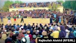 په یادو لوبو کې چې د خوست او پکتیا د والیبال ۵۰ لوبډلو برخه اخیستې وه.