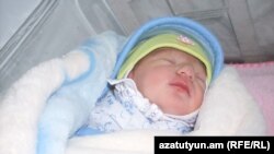 Armenia -- A newborn child named Sarkozy, 25Jan2012.