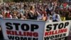 Hundreds of Pakistanis rallied on International Women's Day in Karachi to denounce violence against women.