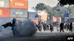 اسلاماباد کې د مظاهرو يو انځور
