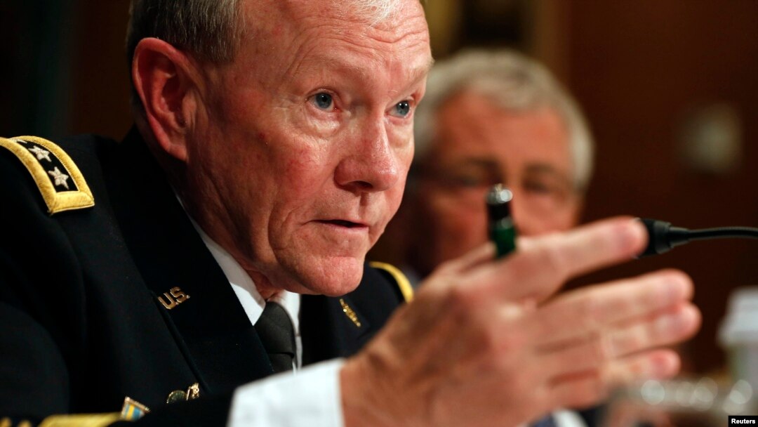 U.S. Chairman of the Joint Chiefs General Martin Dempsey on Capitol Hill in June 