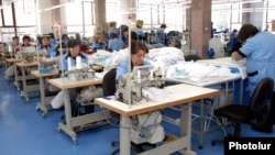 Armenia - Workers at a textile factory in Shirak region.
