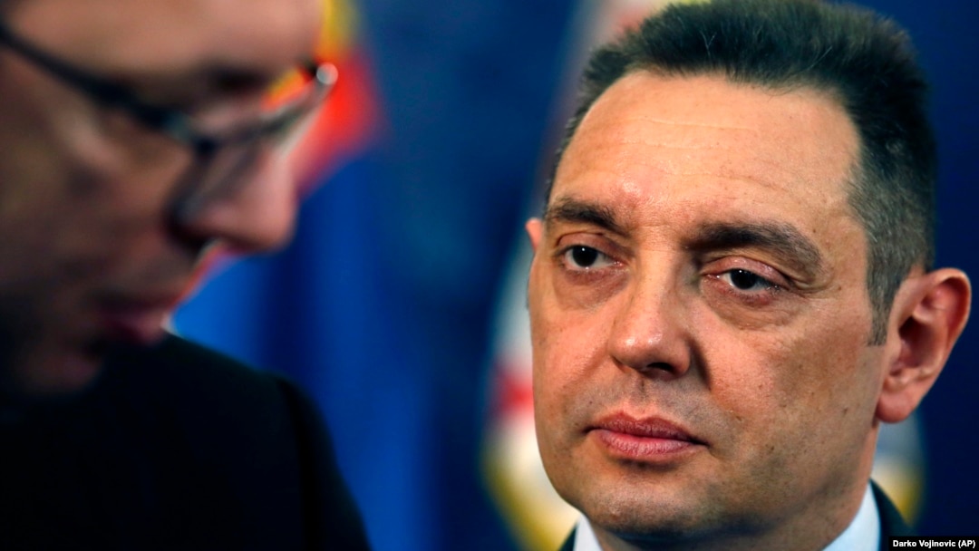 Aleksandar Vulin (desno) i Aleksandar Vučić (levo), Beograd (april 2018.)