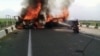 Armenia - The scene of a deadly road accident in the Ararat province, July 6, 2019. 