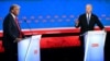 ABŞ prezidenti Jo Baýden (sagda) we öňki prezident hem-de Respublikan partiýasyndan prezidentlige dalaşgär Donald Tramp 27-nji iýunda CNN-iň Atlantadaky studiosynda 2024-nji ýylyň prezident saýlawlarynyň ilkinji çekişmesine gatnaşýar.