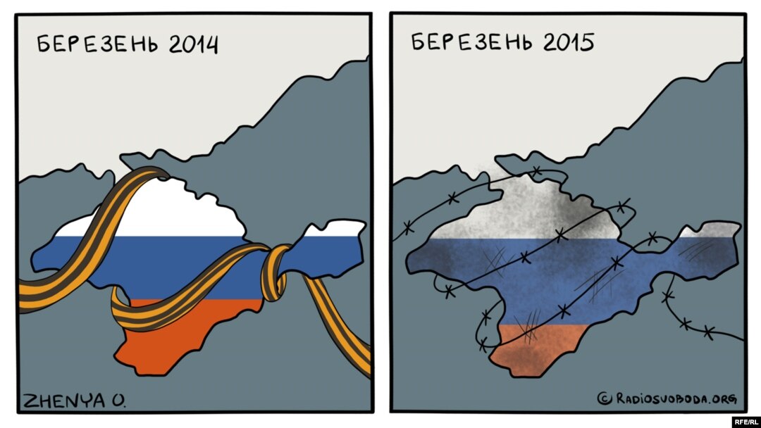 Політична карикатура Євгенії Олійник