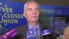 Armenia -- EU Ambassador Piotr Świtalski speaks to journalists in Gyumri, 16Dec2017.