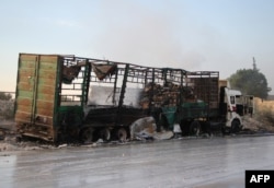 Гуманітарний конвой ООН, який, як стверджують свідки, розбомбила російська авіація
