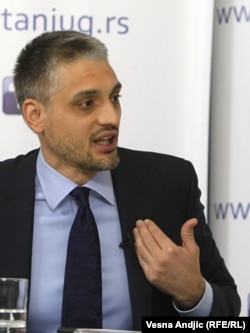 Čedomir Jovanović tokom debate