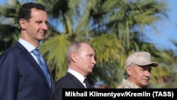 Бәшәр Әсад, Владимир Путин, Сергей Шойгу Сүриядә