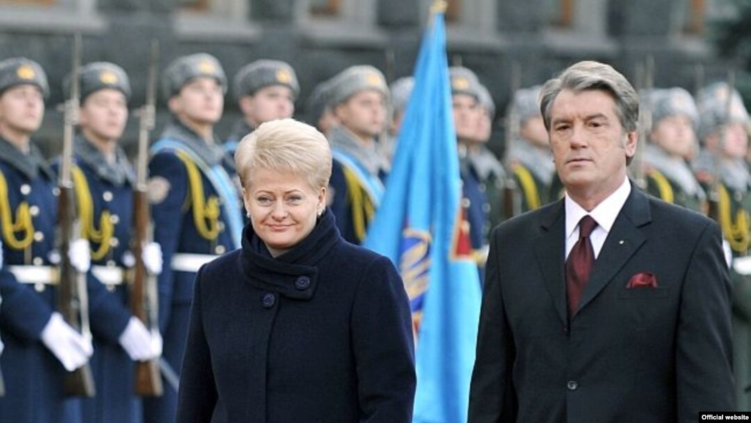 Президенти України і Литви, Віктор Ющенка і Даля Ґрібаускайте. 26 листопада 2009 року 