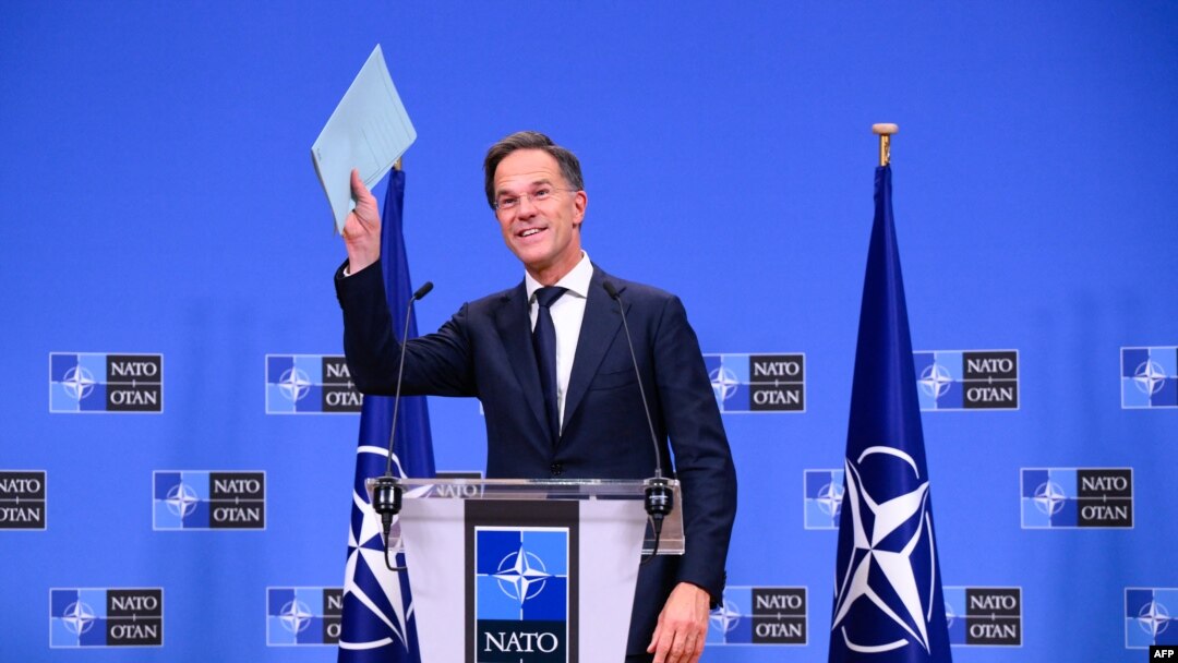 Novi generalni sekretar NATO-a Mark Rutte u sjedištu NATO-a u Bruxellesu, 1. oktobra 2024. 