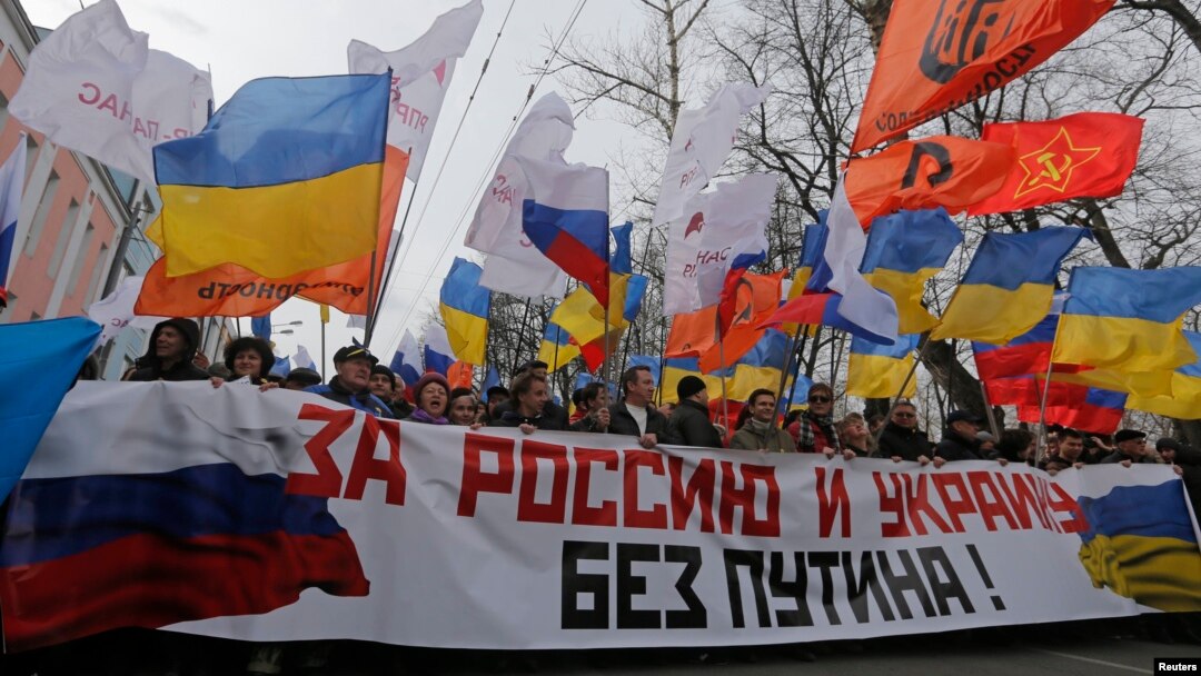 Акція протесту проти війни режиму Володимира Путіна з Україною, Москва, 15 березня 2014 року