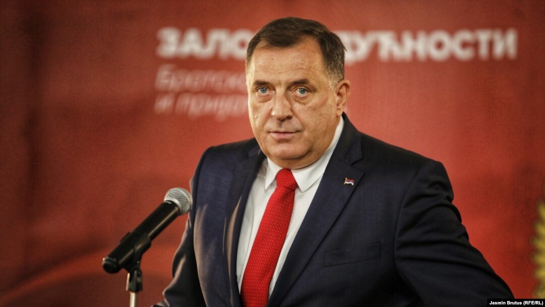 Predsjedavajući Predsjedništva Bosne i Hercegovine Milorad Dodik. Istočno Sarajevo, Bosna i Hercegovina 14. decembar 2020