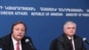 Armenia -- Georgian Foreign Minister Grigol Vashadze (L) and Armenian Foreign Minister Edward Nalbandian at a press conference. Yerevan, 04Oct2010