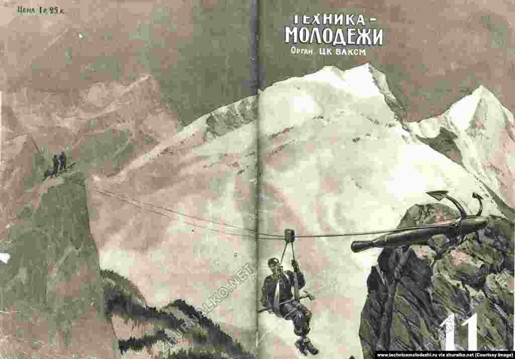 Снаряжение будущего для альпинистов. Журнал «Техника – молодежи» начал издаваться в 1933 году. Издание выходит и по сей день