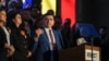 George Simion, în seara alegerilor prezidențiale. Spunea atunci, imediat după publicarea exit-pollurilor, că este învingător. Câteva ore mai târziu, și-a recunoscut înfrângerea.