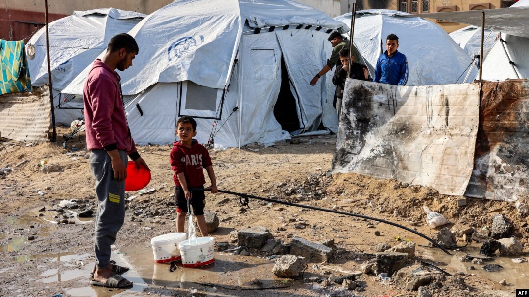 Prizor iz kampa za raseljene u gradu Gaza, 11. decembar 2024. 