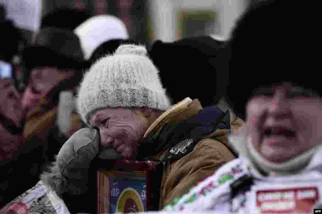 Kijev, 27. januar 2014. Foto: AFP / Aris Messinis