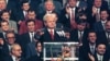 Predsednik Jugoslavije i lider koalicije Socijalističke partije, Jugoslovenske levice i Nove demokratije Slobodan Milošević tokom obraćanja u Beogradu. Septembar, 1997.