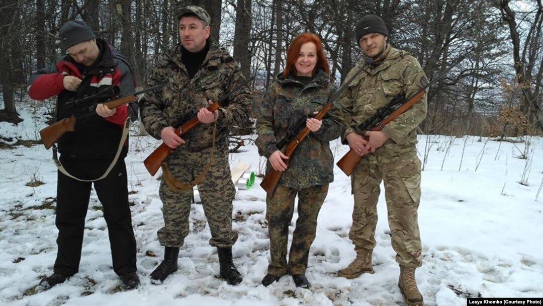 Леся Хомко серед оборонців України