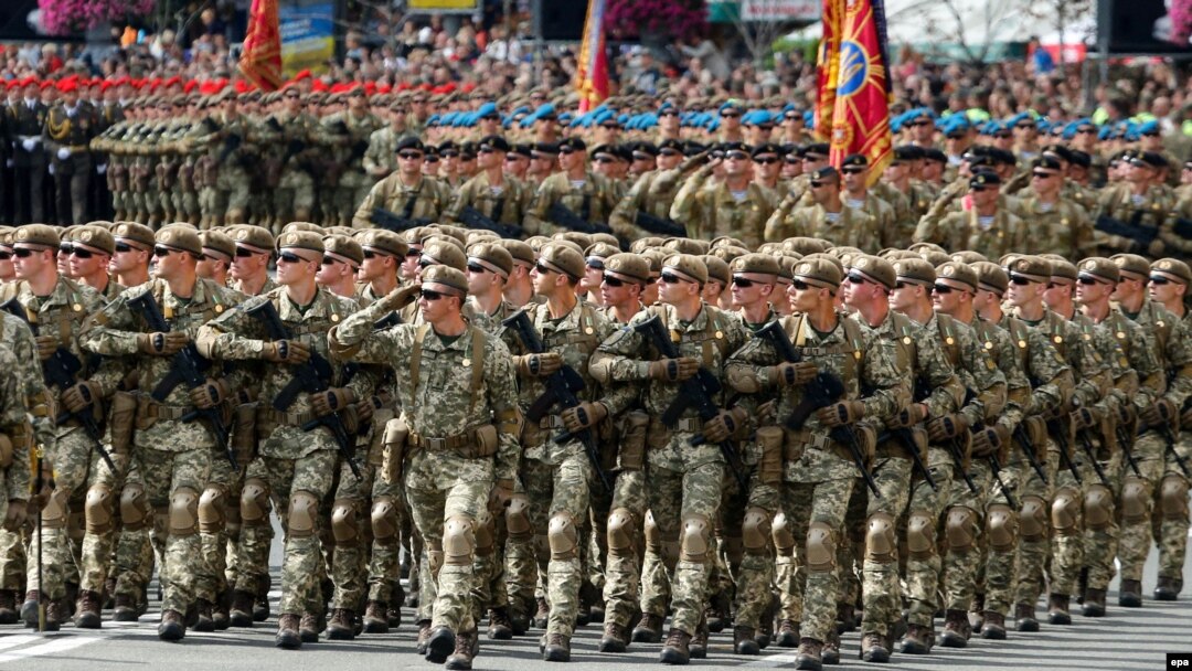 Військові Збройних сил України на параді на честь Дня Незалежності. Київ, 24 серпня 2017 року