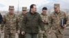 Armenia - Defense Minister Vigen Sargsian visits a military base in northern Armenia, 15 March 2018.