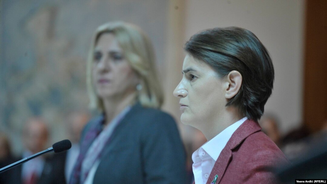 Ana Brnabić i Željka Cvijanović prilikom susreta u Beogradu, 10. novembar 2017.