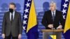 Bakir Izetbegović i Dragan Čović predsjednici su SDA i HDZ-a BiH i članovi kolegija Doma naroda Parlamentarne skupštine BiH, 23. februar 2021.