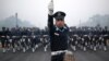 India - Indian Air Force soldiers rehearse for the Republic Day parade on a cold and foggy winter morning in New Delhi December 30, 2014