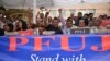 Journalists from The Pakistan Federal Union of Journalists (PFUJ) shout slogans during a demonstration in support of English daily newspaper Dawn in Islamabad in May.