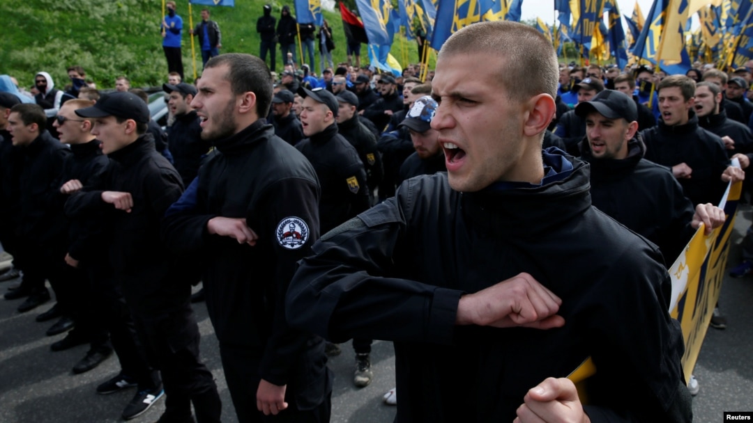 Ukraine's Azov movement includes many war veterans and militant members with openly neo-Nazi views. (file photo)