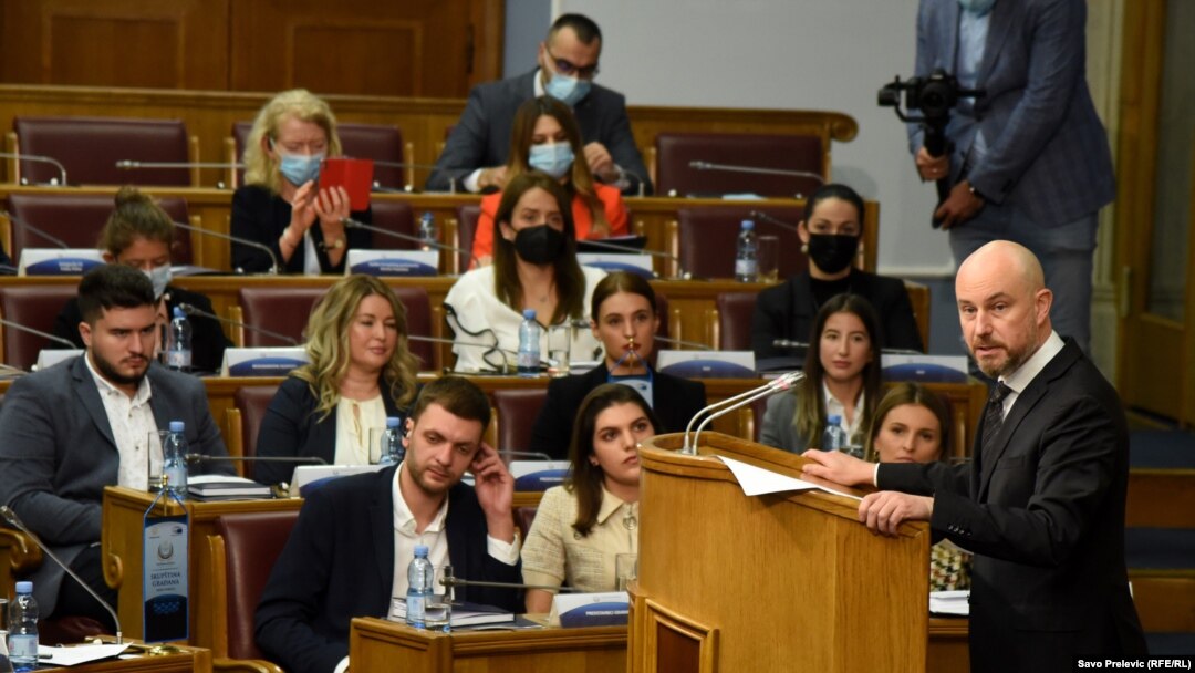 Vladimir Bilčik u Skupštini Crne Gore, Podgorica (4. novembar 2021.)