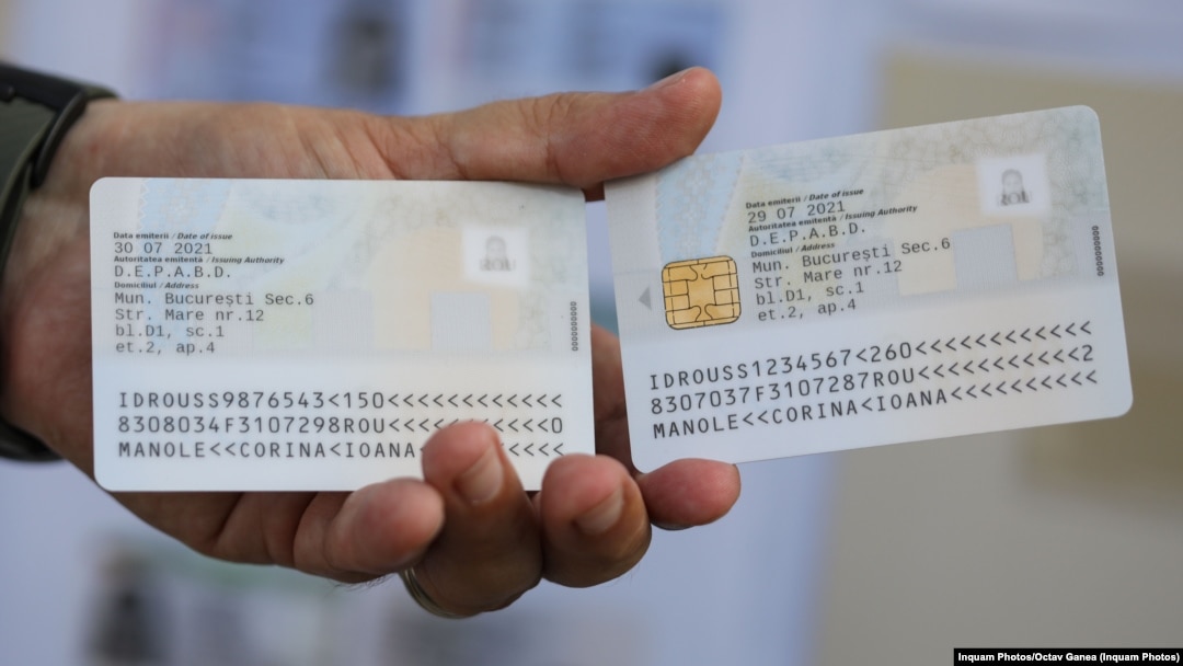 Așa arată noua carte electronică de identitate (CEI). 