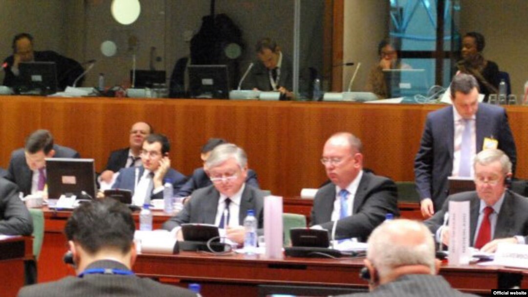 Representatives at the EU's Eastern Partnership Ministerial Meeting in Brussels in December 2010