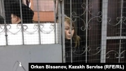 Репортер "Настоящего времени" Светлана Глушкова в полиции, Астана, 22 марта 2019 года.