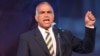 Armenia - Opposition leader Raffi Hovannisian addresses an election campaign rally in Yerevan, 2May2012.