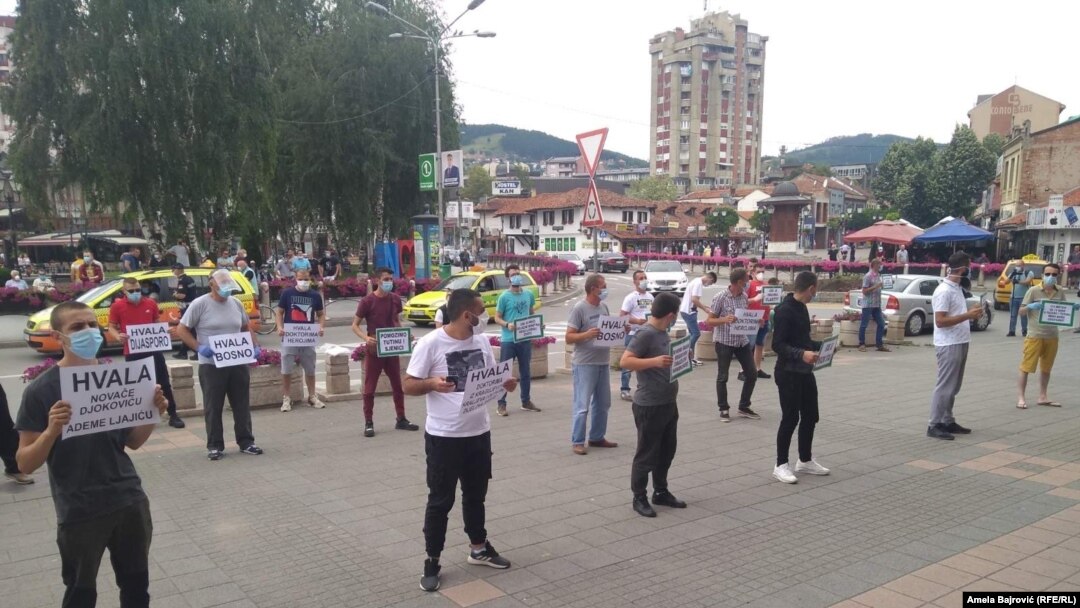 Protest u Novom Pazaru, 05.07.2020.