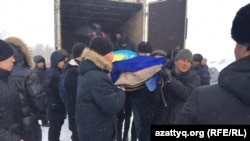 Белсенді Дулат Ағаділді жерлеу рәсімі. Ақмола облысы, Талапкер ауылы 27 ақпан 2020 жыл.