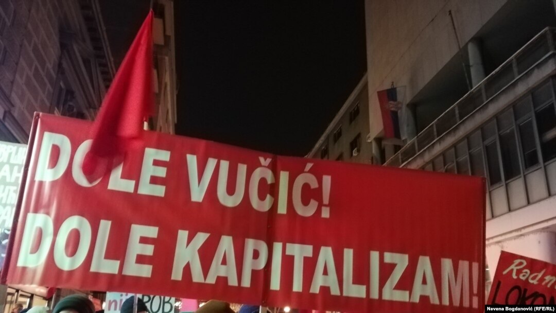 Sa protesta "1 od 5 miliona", Beograd, januar 2019.